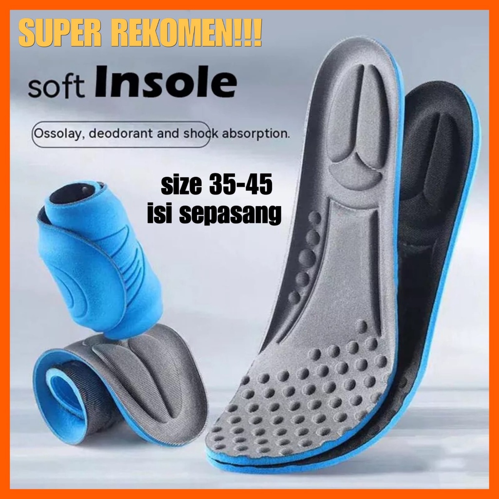 INSOLE SEPATU EMPUK ALAS SEPATU OLAHRAGA SOL SEPATU PRIA INSOLE SEPATU WANITA