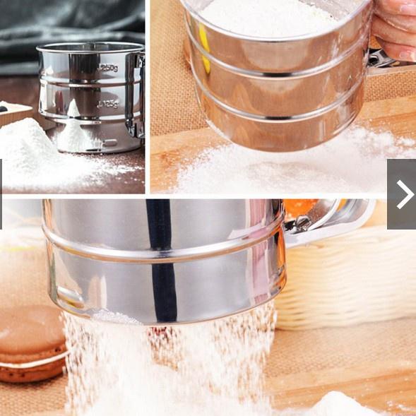 Harga Spesial BNDO CANGKIR SARINGAN TEPUNG STAINLESS STEEL - Ayakan Penyaring Tepung Mesh Stainless