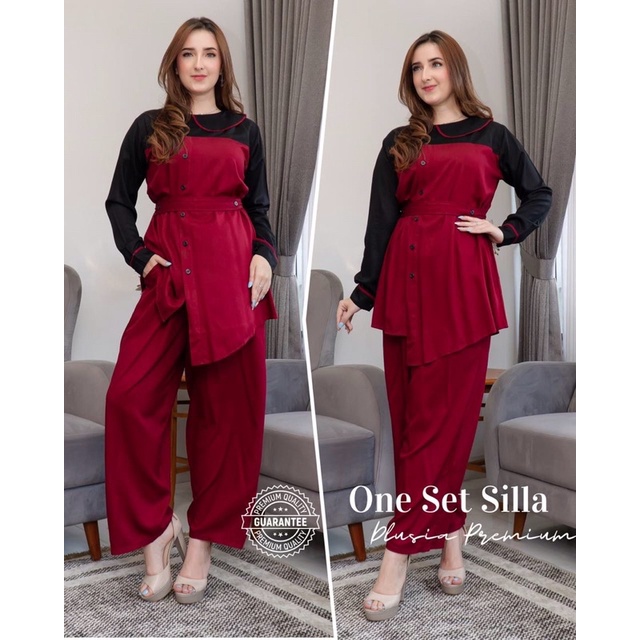 SETELAN SILLA BY DLUSIA DRESS ORI