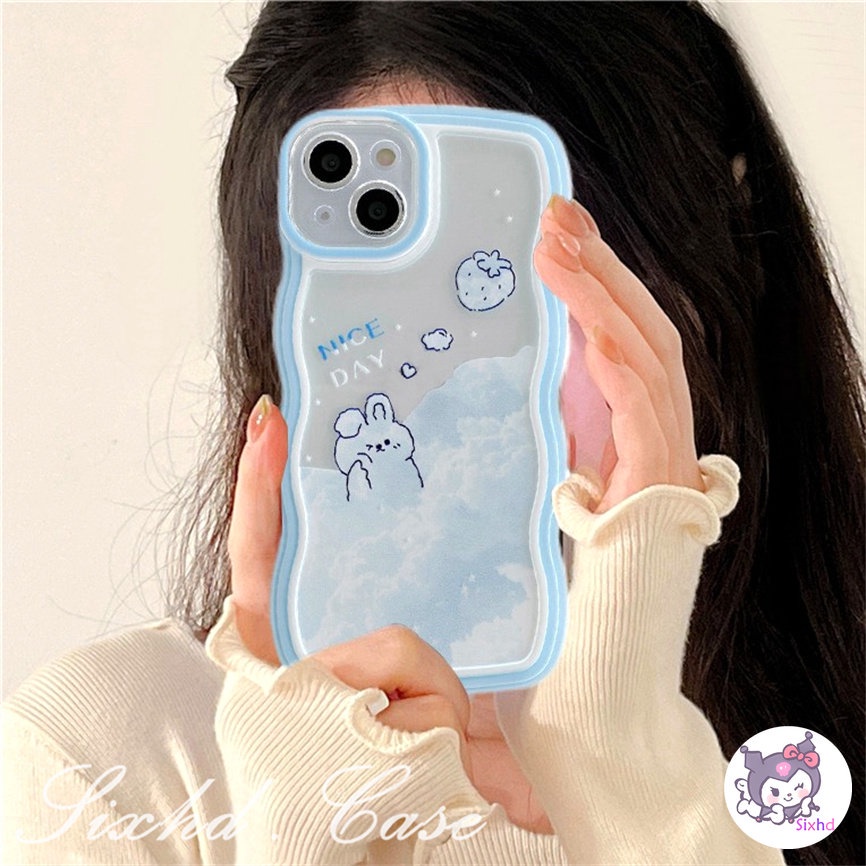 OPPO A78 A57 A77s A76 A96 A55 A16K A15 A16 A74 A54 A53 A33 A32 A31 A9 A5 A5s Reno 8T 8Z 7Z 6Z 5Z 5 A95 A94 A93 A92 A77 A52 F9 Wave Edge Cute Rainbow Cartoon Bear Phone Case Soft Cover