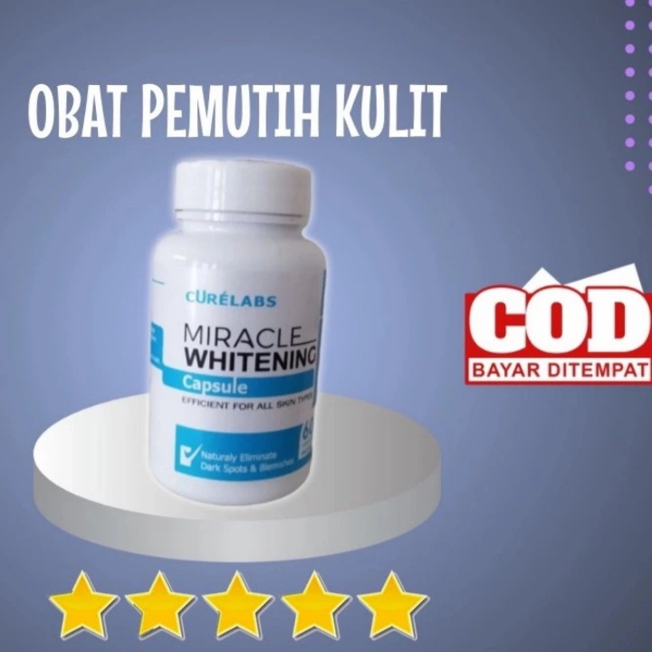 Curelabs Miracle Whitening Capsule Kapsul  Pemutih Badan Alami