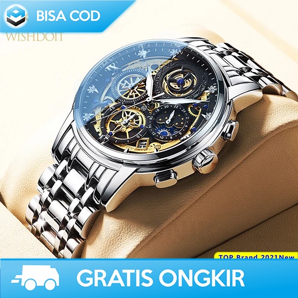 JAM TANGAN COWOK KEREN JAM PRIA WATERPROOF STAINLESS STEEL ORIGINAL