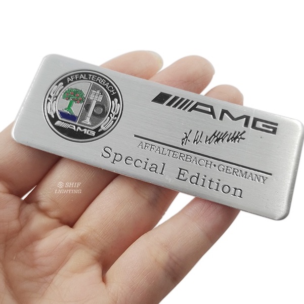 1pc Stiker Emblem Logo Apple Tree AMG Edition Bahan Aluminum Untuk Dekorasi Mobil Mercedes