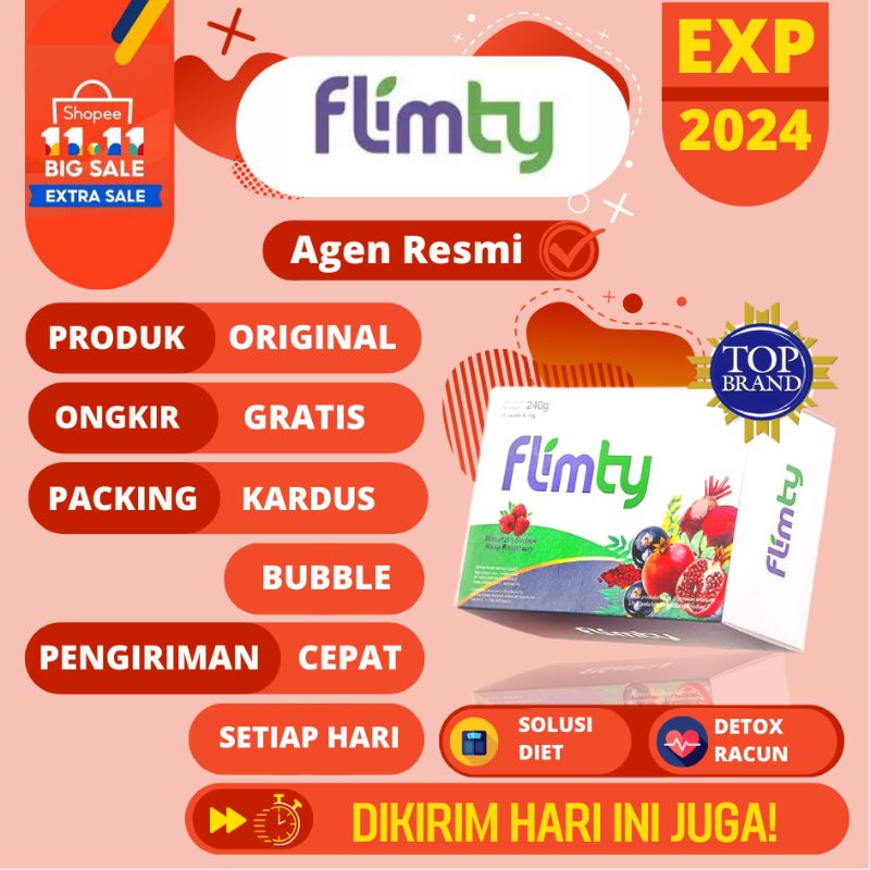 

Flimty Fiber Original Diet Obat Pelangsing 1 Box Isi 16 Sachet Paket Lengkap HALAL BPOM DIET DETOX 1 BOX 16 SACHET PAKET flimty