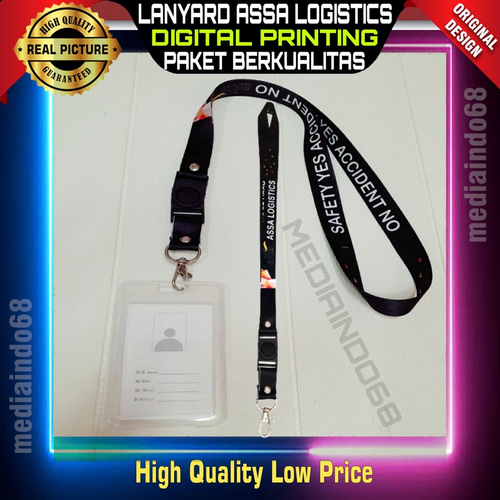 

ASSA LOGISTICS Lanyard / Tali Name Tag Printing - Strap Flasdisk (PAKET EXCLUSIVE)