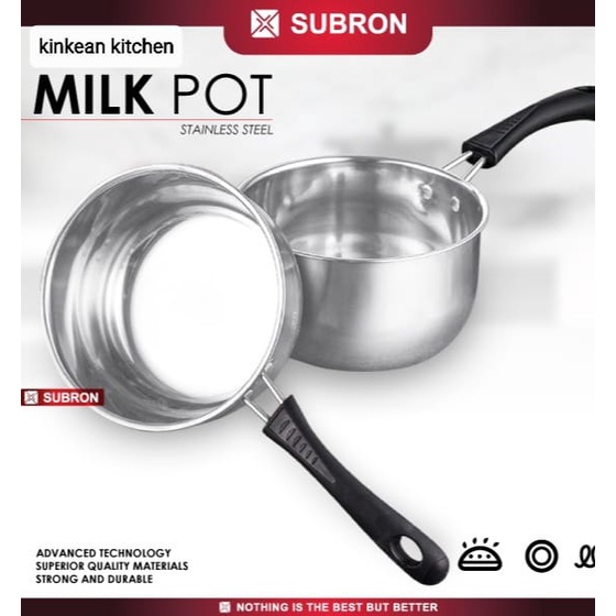 Panci Susu Stainless Steel Milk Pot 15/17/19cm - Subron