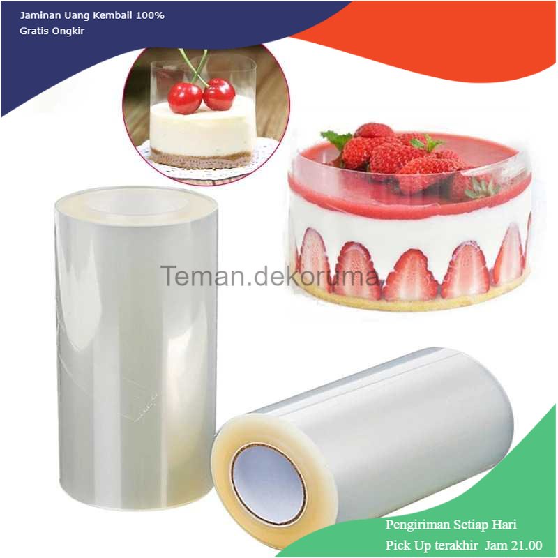 TD - PR Miki Film Transparant Kue Mousse Cake Surround Collar 15cm 10M - MH08