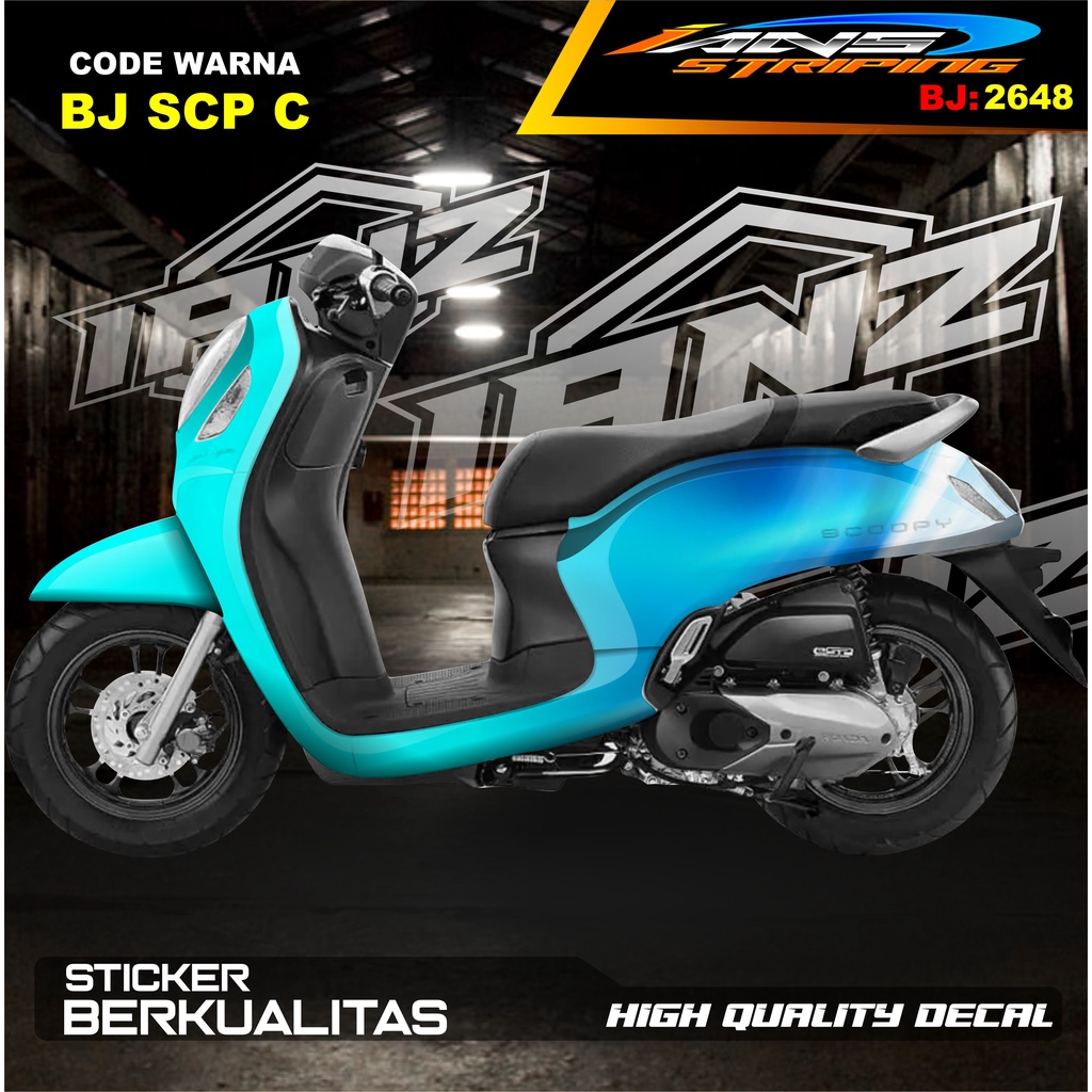 STICKER DECAL HONDA SCOOPY FULL BODY NEW DESAIN LIMITED EDITION / STICKER VARIASI SCOOPY TERBARU  / STICKER SCOOPY