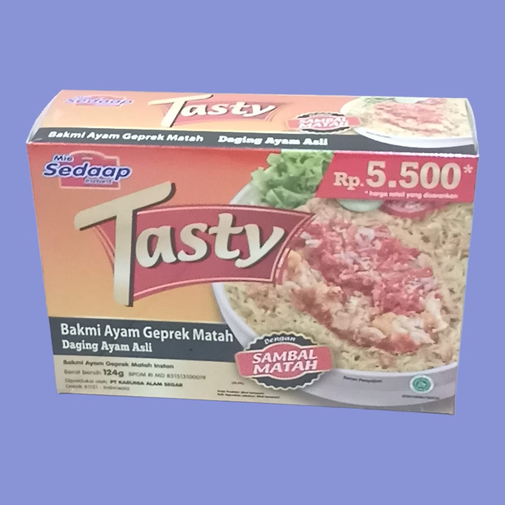 

SEDAAP Mie Tasty Ayam Geprek Sambal Matah 124gr