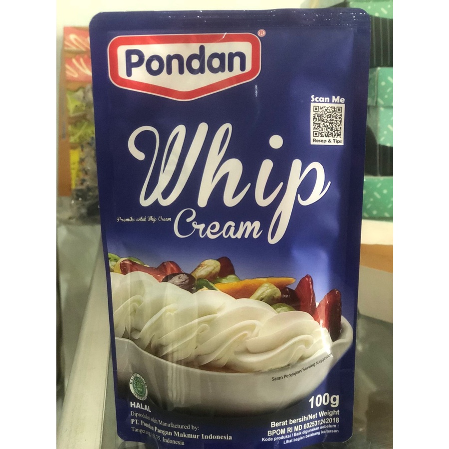 

Pondan Whip Cream - 100 Gram