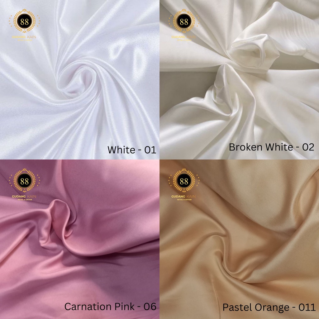 Kain Satin Velvet Premium Polos Bridesmaid [Harga 1 Roll - Isi 60 Yard]