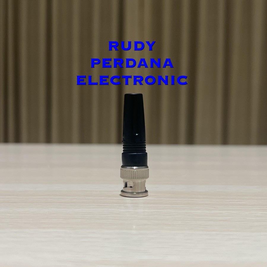 JACK BNC MALE LAKI COWOK KONEKTOR CONNECTOR BUNTUT PVC PLASTIK