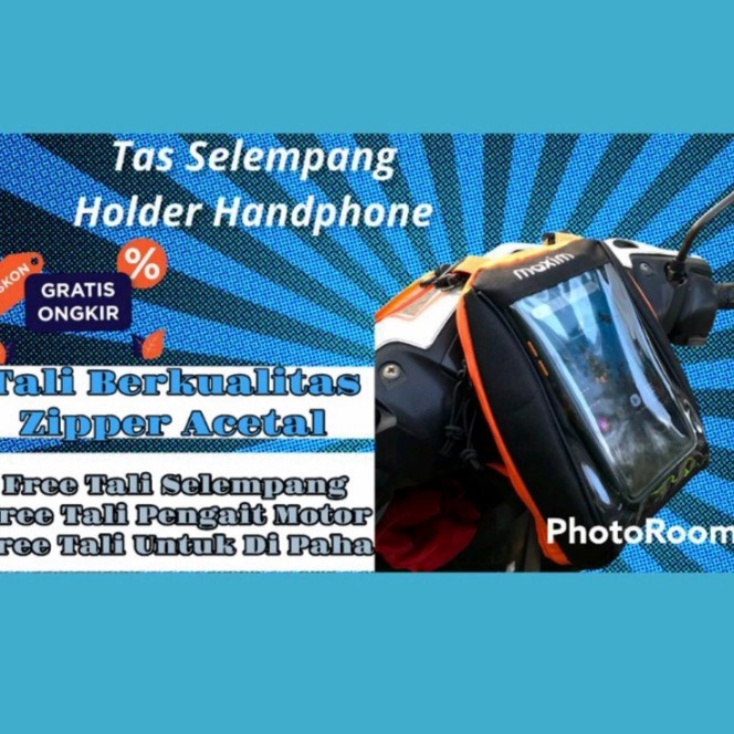 Rain Cover Tas Holder Hp Motor Waterproof-Tas Holder Hpojol-Tas Hp Anti Air Maxim
