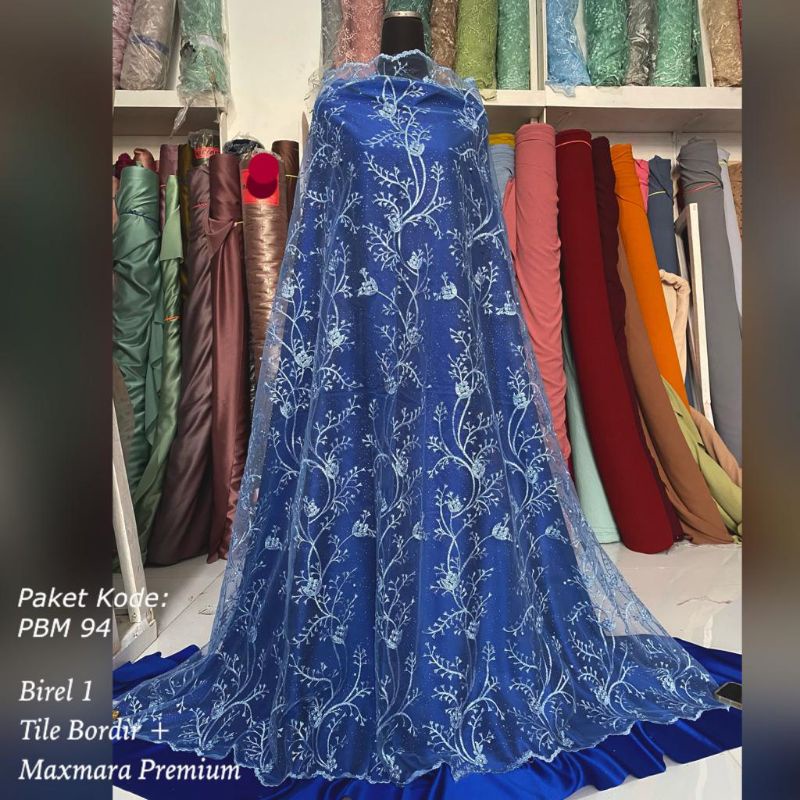 (Eldinatextile4)Bruklat tile+maxmara premium//paket Bridesmaids//kebaya//gaun pengantin