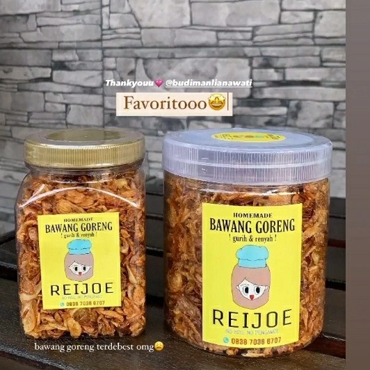 

Bawang goreng gurih dan renyah +/- 200gr - 250gr (Harga Promo)