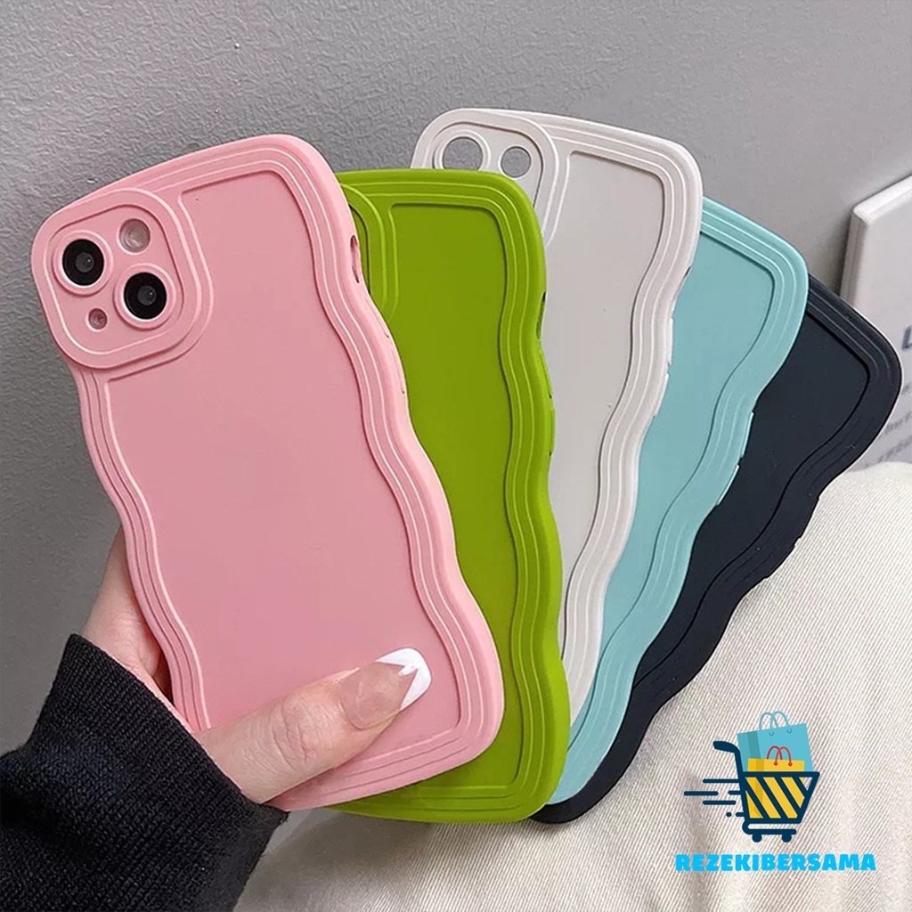 SOFTCASE WAVE CASE GELOMBANG SILIKON FOR IPHONE 7 7+ 8+ X XS MAX XR 11  PRO MAX PLUS SOFT CASING CAS