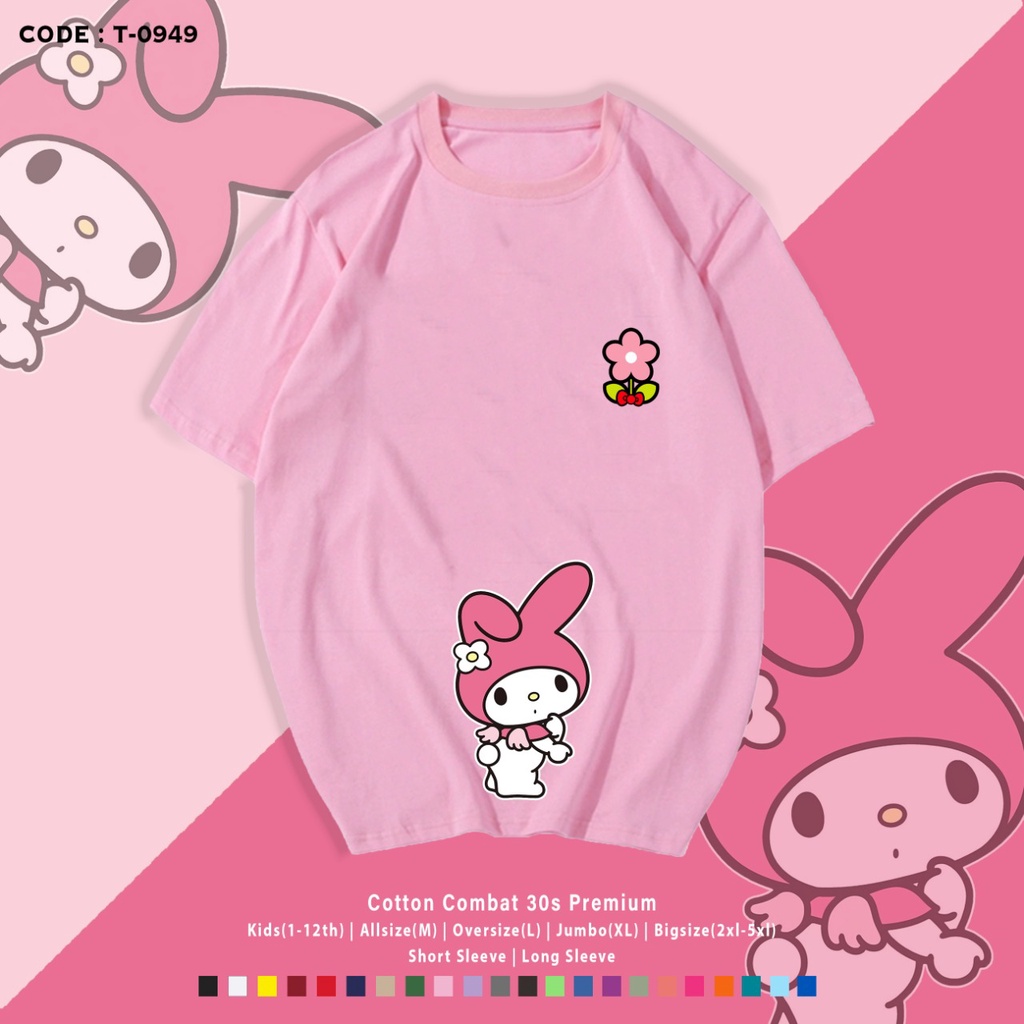 Kaos / T-Shirt Bergambar Melody / Atasan Wanita