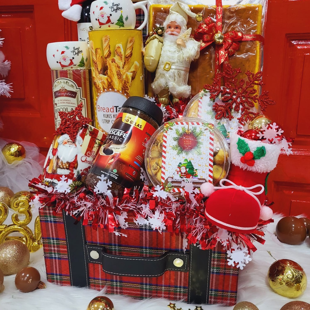 

Paket Dekorasi Hampers Natal Christmas Parcel Hadiah Kue Kering 322