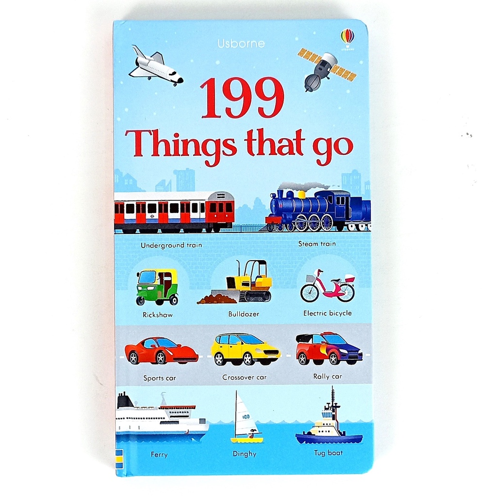 Jual (free gift) ORIGINAL Usborne 199 Things That Go - Leon Books ...