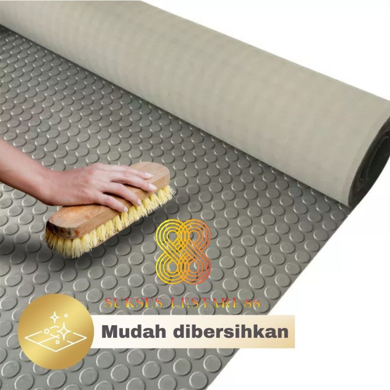 Karpet Anti Slip PVC Coin Mat Multiguna Alas Lantai Koin Meteran