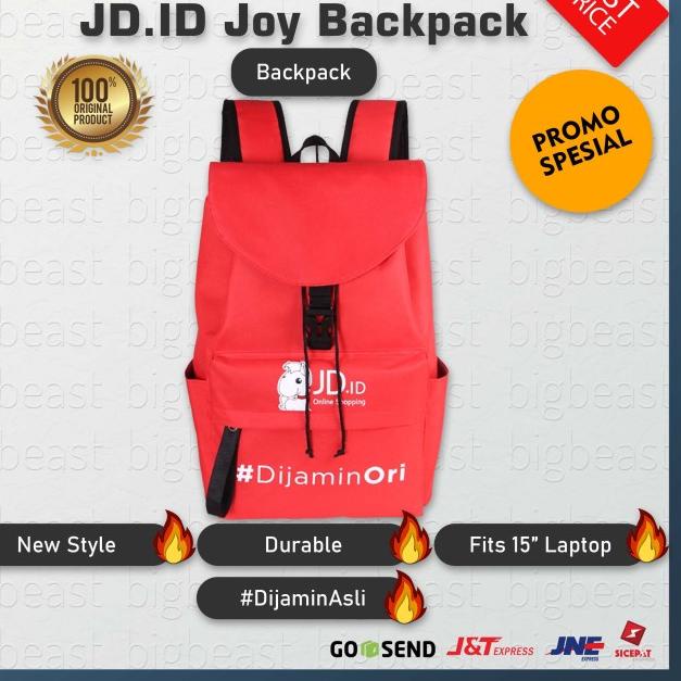 JDID Joy Backpack Tas Ransel Laptop 15 Inch Fashionable - 1 Tas