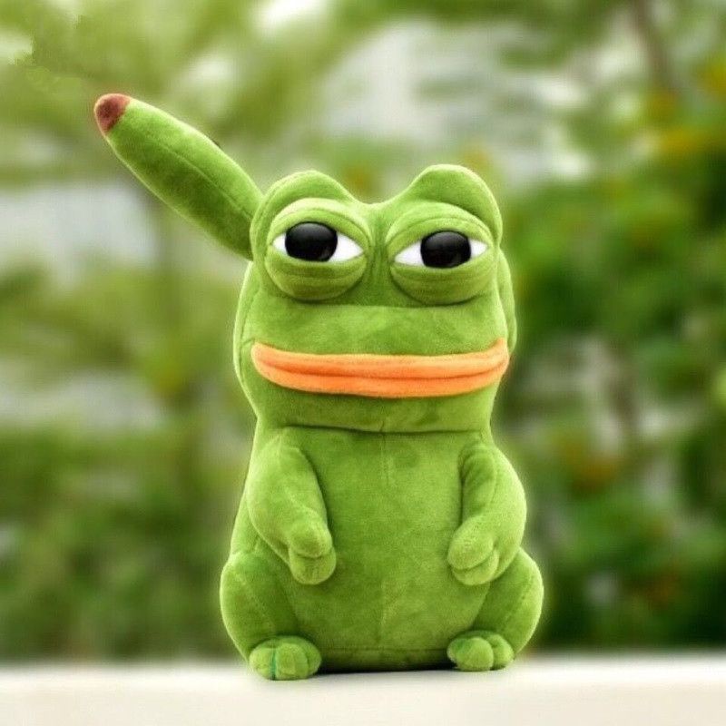 23 cm Pepe The Frog Pokemon Bulbasaur Sad Frog Anime Boneka Mainan Cosplay Hadiah