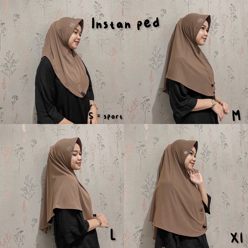 HIJAB INSTAN RUMPOL (RUMANA POLOS) // MEDINNA INSTANT // INSTAN PED SIZE M L XL