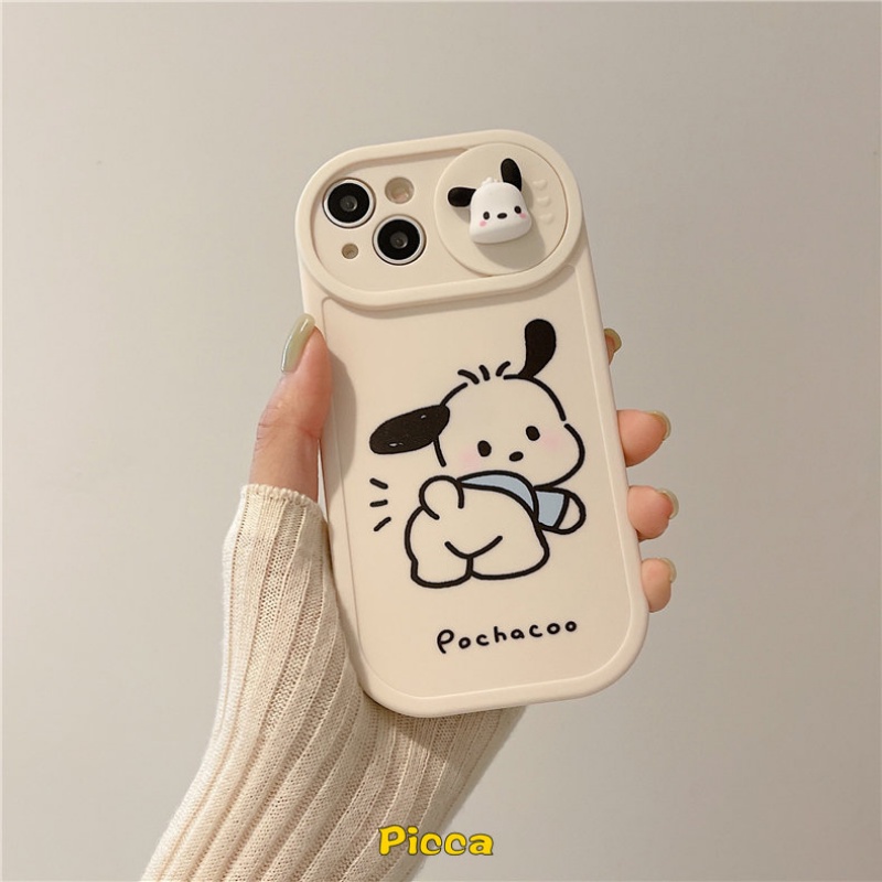 Soft Case Tpu Motif Kartun Boneka Pachacco 3D Untuk IPhone 11 13 12 Pro Max 7 Plus XR 8 Plus 11 Pro Max X XS Max