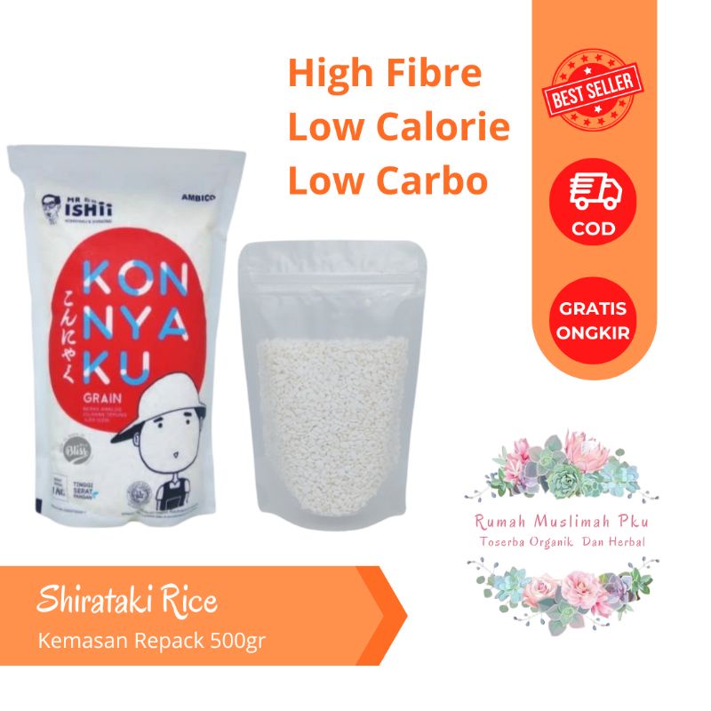 

Beras Shirataki Konnyaku Rice 500gr