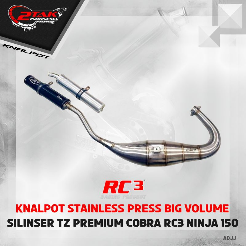 KNALPOT RC3 CORBA STAINLESS NINJA R/RR PREMIUM BIG VOLUME