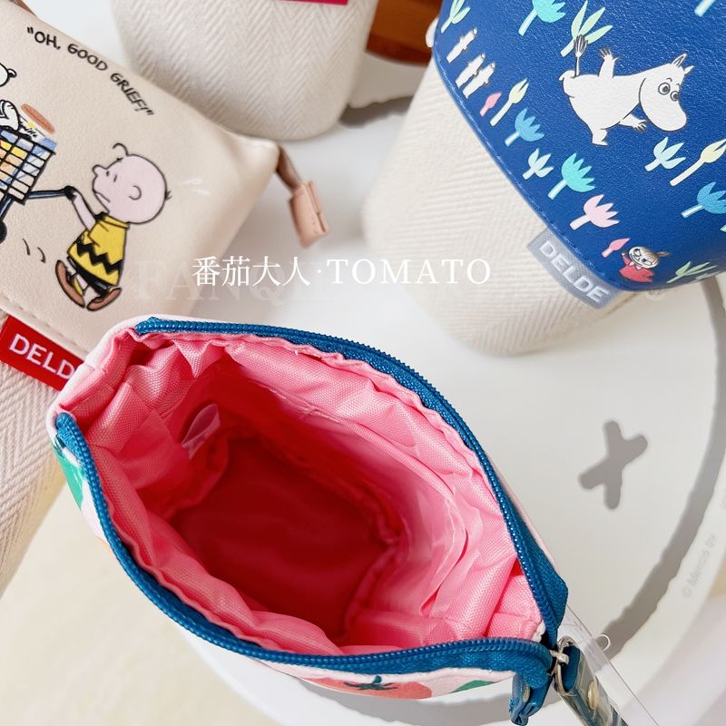 ❈✽☎Sera   ada dalam stok! Jepang membawa kembali sunstar lucu Snoopy Moomin Aami pemodelan kreatif kotak pensil berkapasitas besar