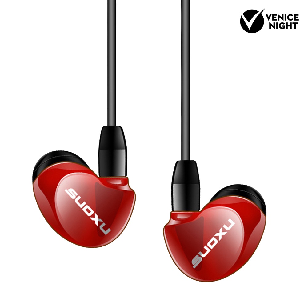 (VNEP) (Berkabel) SX538 Universal Heavy Bass HiFi In-Ear Earphone Olahraga Headset dengan Mic