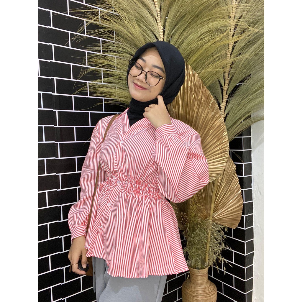 Tamara Blouse Salur | Atasan Wanita Terbaru