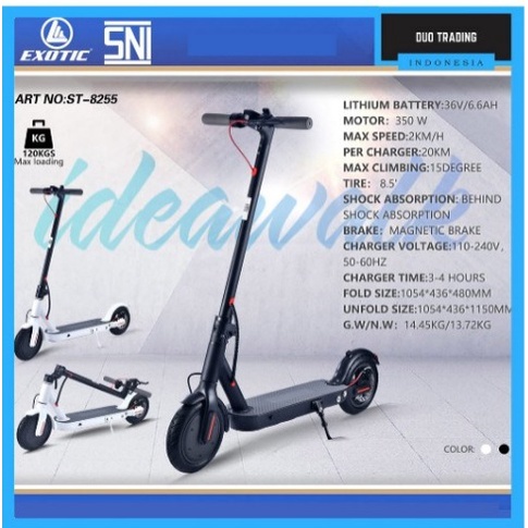 SKUTER LISTRIK SEKUTER LISTRIK ST 8255 ST8255 PACIFIC EXOTIC