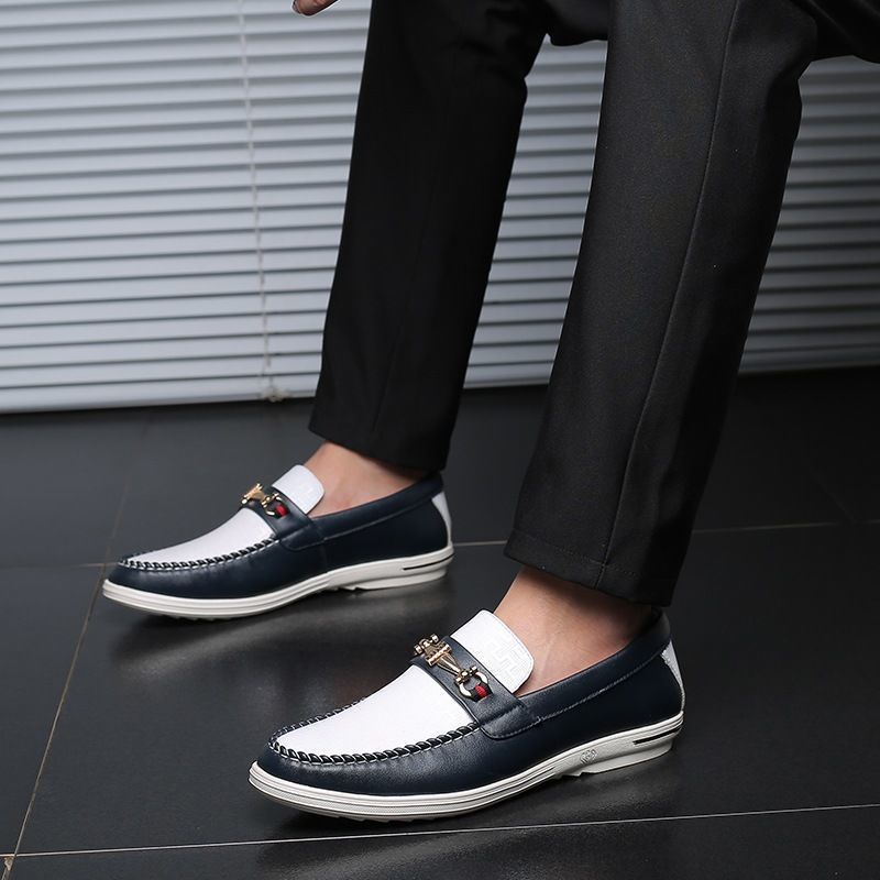 Sepatu Pria Tods 2022  Pria Malas Mengemu Pria  Sepatu  Pria Putih Kasual Kulit Sepatu