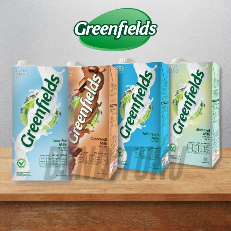 

Susu Greenfields UHT 1 Liter | Rasa Chocomalt, Fullcream, Low Fat, & Skimmed | Ukuran 1 Liter