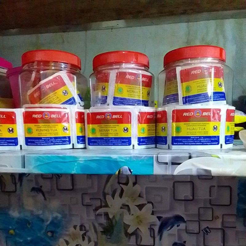 

**✓✓Pewarna Makanan Serbuk Cap Red Bell 2 Gr,,**__✓✓