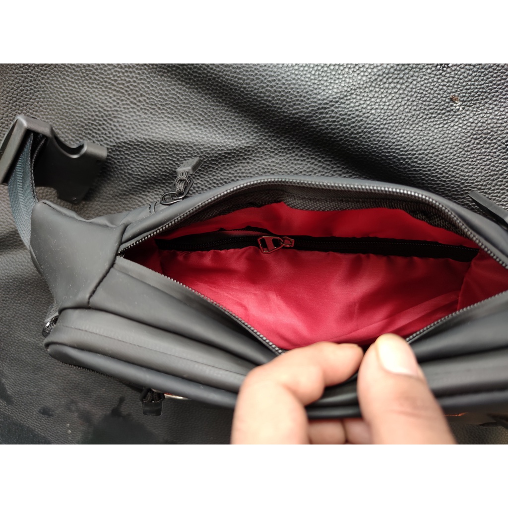 Waistbag Waterproof Bahan Ballon Anti Air Original Polo Amstar Tas Pinggang Tas Selempang Bahu Premium Quality