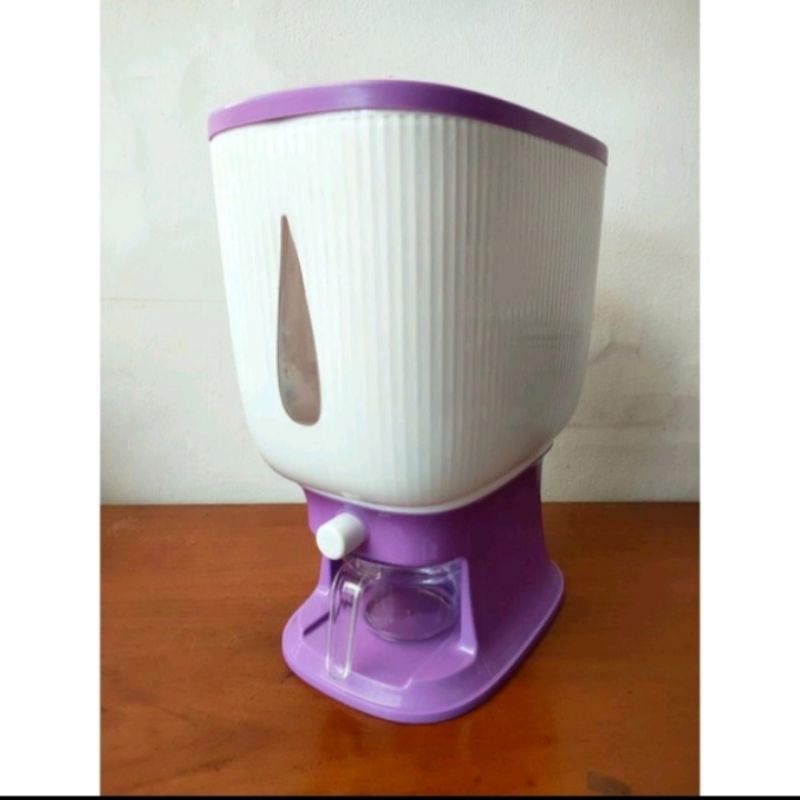 DISPENSER BERAS 12LITER OTOMATIS UNGU