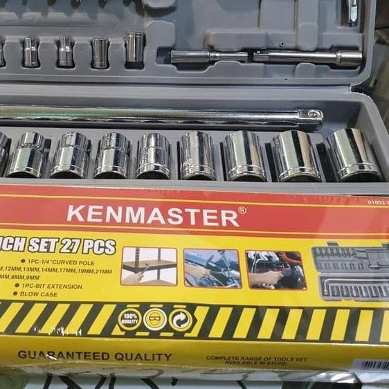KUNCI SOK SET KENMASTER 27 PCS KUNCI SOCKET SET SOKET KENMASTER 27PCS