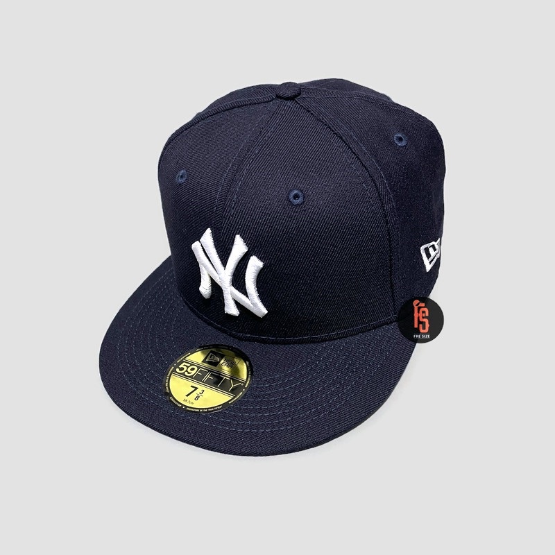 TOPI NEW ERA ORIGINAL 5950 LOGO HISTORY NEW YORK YANKEES NAVY UV GREY