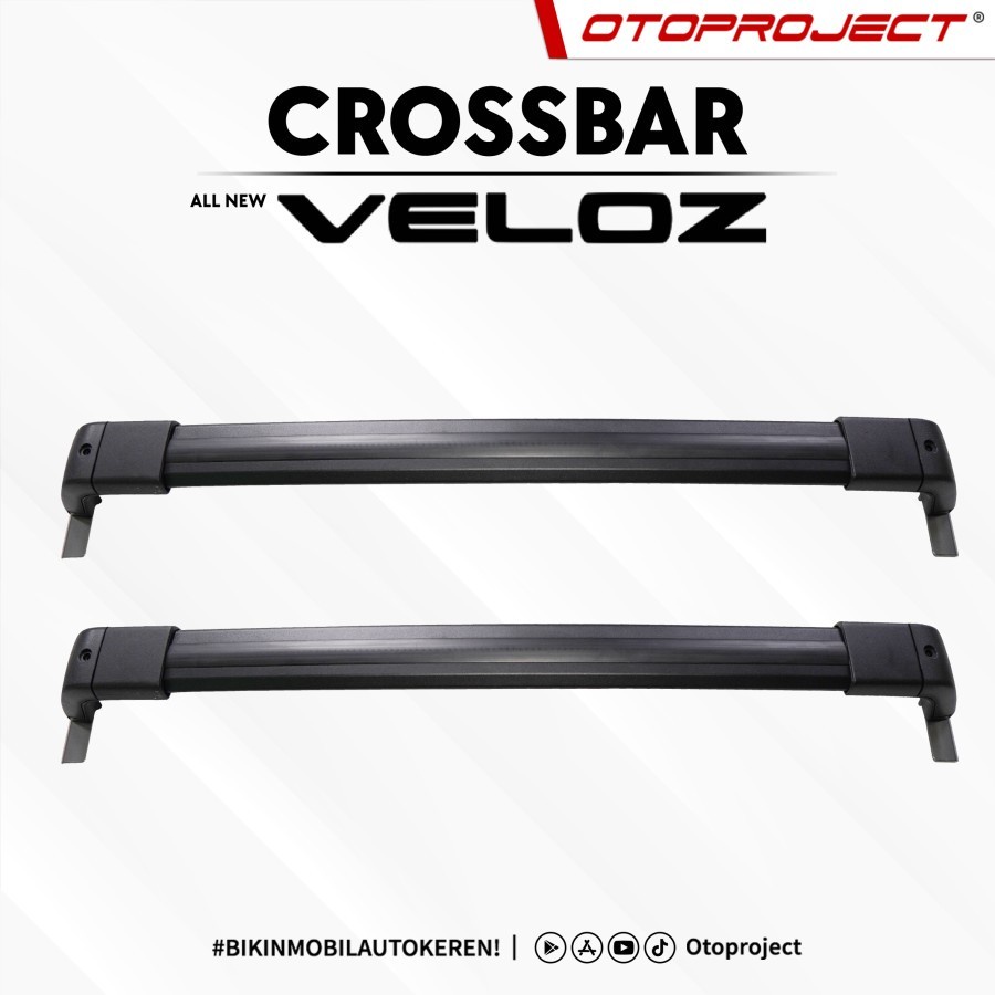 Crossbar Cross Bar Kaki Rack Jepit Roof Rail Mobil All New Veloz 2022 Otoproject