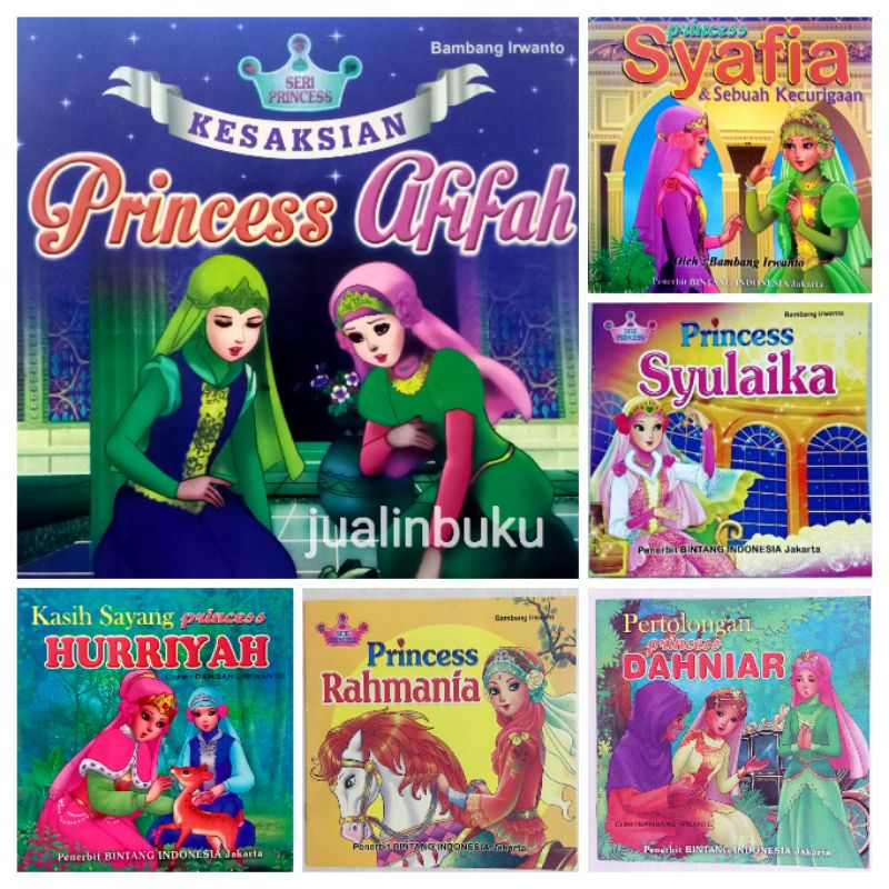 Buku Cerita Anak Bergambar Seri Dongeng Princess Islami HVS Full Color (BI)