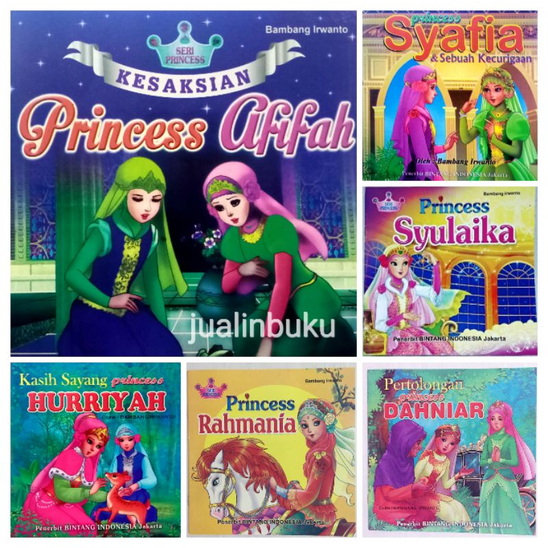 Jual Buku Cerita Anak Bergambar Seri Dongeng Princess Islami HVS Full ...