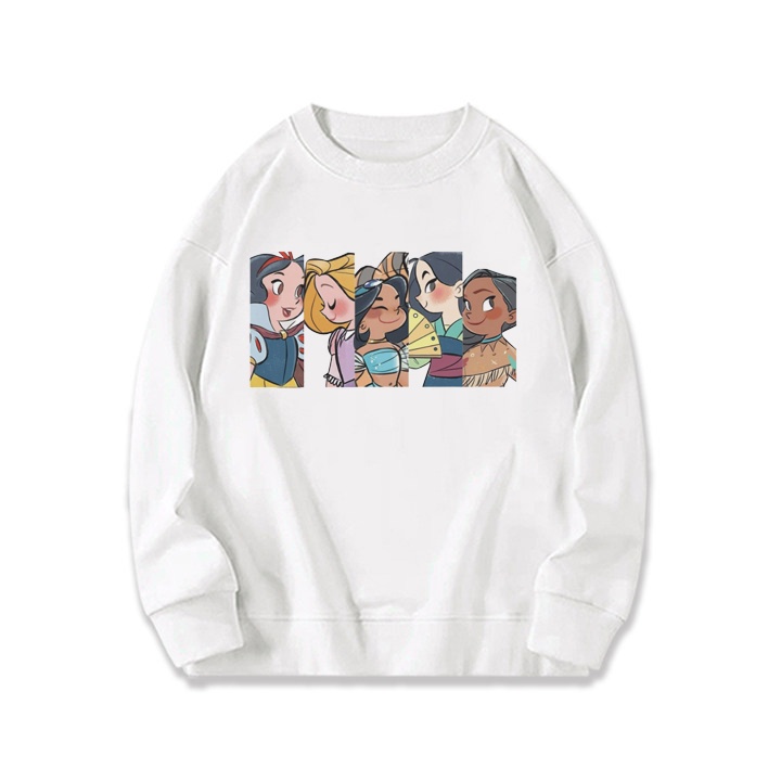 RDGF official shop 2023 winter new couple sweater snow White cartoon anime trendy top boy chen'shan baju hitam kaos polos kaos couple atasan wanita terbaru