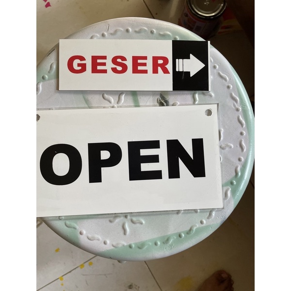 Jual Papan akrilik Open / Close / Geser | Shopee Indonesia