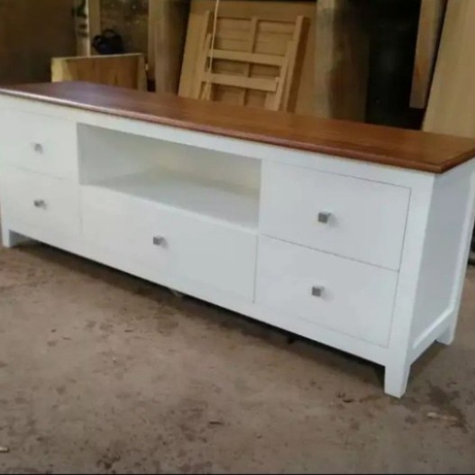 Meja Tv Minimalis Jati Belanda