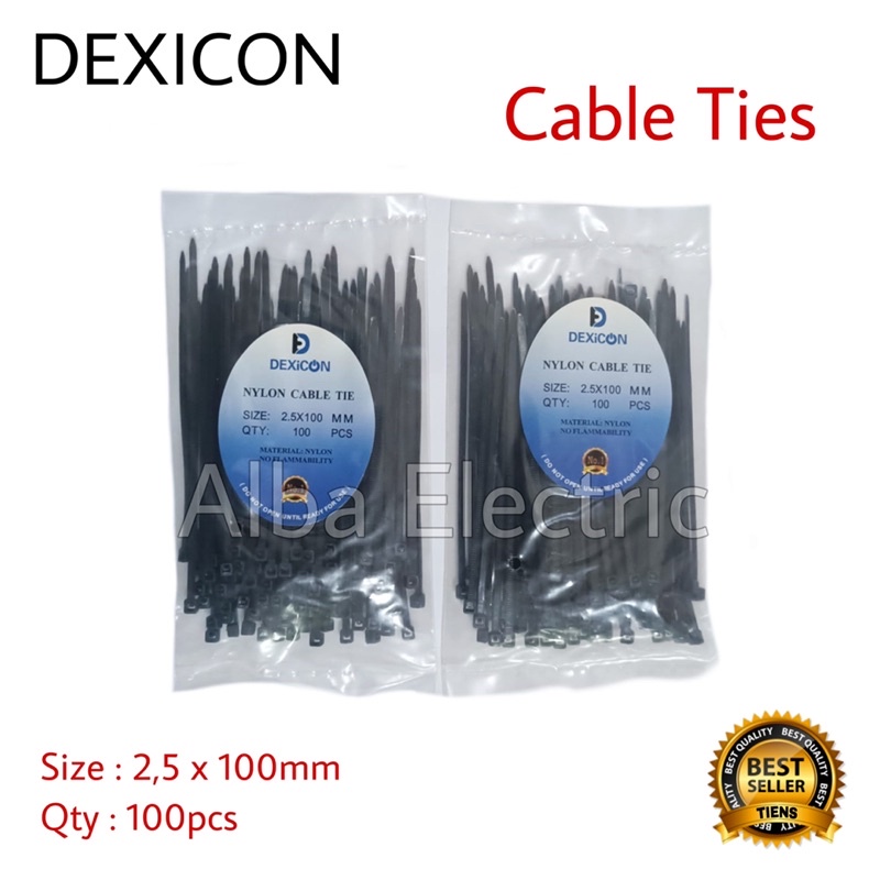 KABEL TIES 2,7 x 100mm WARNA HITAM KABEL TIS 2,7 x 10cm WARNA HITAM