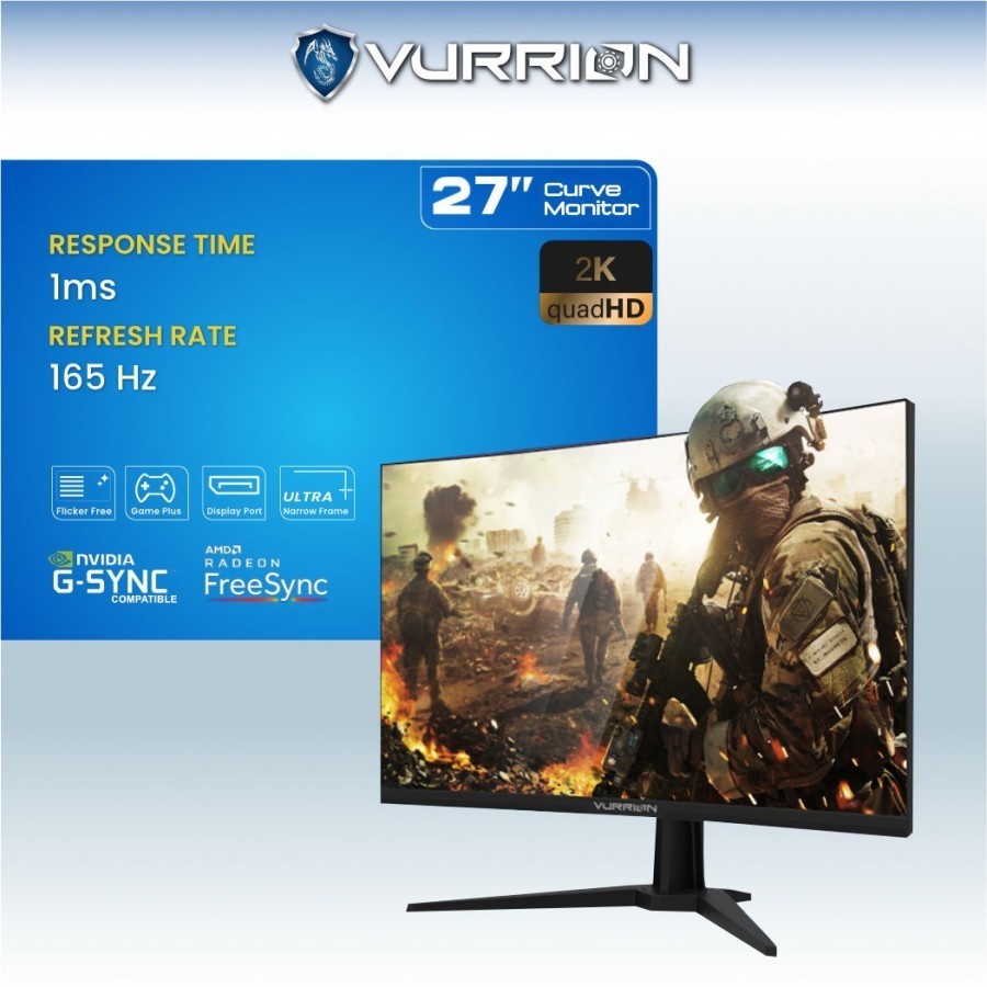 Vurrion Oriz 27MZ650C-PRO 27&quot; QHD 165Hz Curved Gaming Monitor