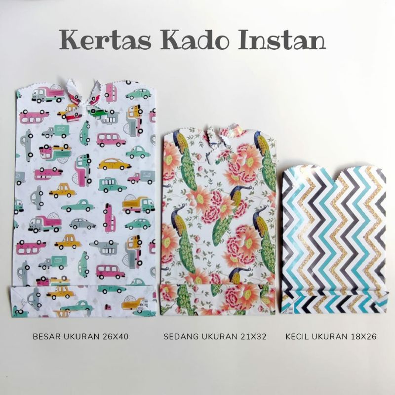 Kirakids / Kertas Kado Instan /  Kertas Kado Grosir